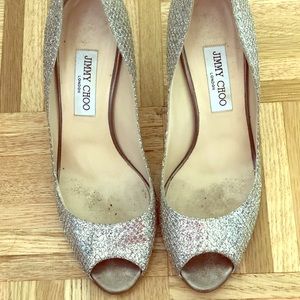 Jimmy Choo peep toe pump